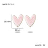 Wholesale Women's Stainless Steel Heart Shape Electroplated French Retro Niche Design Light Luxury Exquisite Earrings