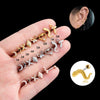 Wholesale Women's Stainless Steel Heart Shape Electroplated Love Moon Fashion Allmatch Ear Bone Stud With Micro Inlaid Zircon