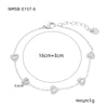 Wholesale Women's Stainless Steel Heart Shape Zircon Bracelet With Electroplating Design Fashion And Light Luxury Style