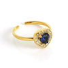 Wholesale Women's Stainless Steel Heart Shaped Diamond Ring