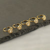 Wholesale Women's Stainless Steel Heart Shaped Diamond Ring