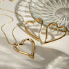 Wholesale Women's Stainless Steel Heart Twist Love Line Electroplated Earrings