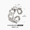 Wholesale Women's Stainless Steel Hiphop Ring 18K Goldplated