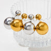 Wholesale Women's Stainless Steel Hollow Ball Earrings With Geometric Pattern And Electroplating Simple Light Luxury Front And Back Two Wear
