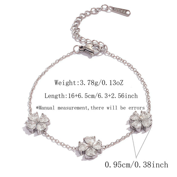 Wholesale Women's Stainless Steel Jewelry Set With Four Leaf Clover And Geometric Patterns Pvd Furnace Vacuum Real Gold Plated