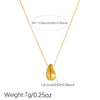 Wholesale Women's Stainless Steel Jewelry Set With Heart Water Drop And Bell Patterns Electroplated
