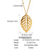 Wholesale Women's Stainless Steel Jewelry Set With Hollow Leaves Design Pvd Furnace Vacuum Real Gold Plating Hairpin Earrings Necklace