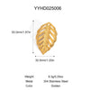 Wholesale Women's Stainless Steel Jewelry Set With Hollow Leaves Design Pvd Furnace Vacuum Real Gold Plating Hairpin Earrings Necklace