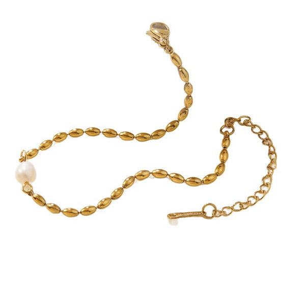 Wholesale Women's Stainless Steel Jewelry Set With Imitation Pearls Geometric Stars Sun And Moon Clouds Universe Electroplated