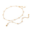 Wholesale Women's Stainless Steel Jewelry With Geometric And Flower Patterns Electroplated Necklace And Bracelet