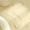 Wholesale Women's Stainless Steel 18K Electroplated Geometric Design Clavicle Necklace