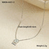 Wholesale Women's Stainless Steel 18K Electroplated Geometric Design Clavicle Necklace