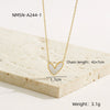 Wholesale Women's Stainless Steel 18K Electroplated Geometric Design Clavicle Necklace