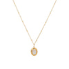 Wholesale Women's Stainless Steel 18K Electroplated Geometric Design Clavicle Necklace