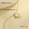 Wholesale Women's Stainless Steel 18K Electroplated Geometric Design Clavicle Necklace