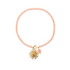 Wholesale Women's Stainless Steel 18K Electroplated Geometric Sun Pendant Necklace In Creamy Sweet Style