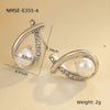 Wholesale Women's Stainless Steel 18K Gold Electroplated Geometric Stud Earrings In Retro Minimalist Style