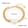 Wholesale Women's Stainless Steel 18K Gold Electroplated Heart Shape Bracelet Jewelry