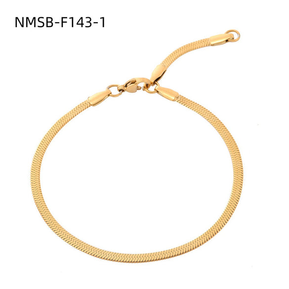 Wholesale Women's Stainless Steel 18K Gold Electroplated Heart Shape Bracelet Jewelry