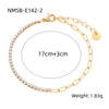 Wholesale Women's Stainless Steel 18K Gold Electroplated Heart Shape Bracelet Jewelry