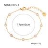 Wholesale Women's Stainless Steel 18K Gold Electroplated Heart Shape Bracelet Jewelry