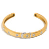 Wholesale Women's Stainless Steel 18K Gold Electroplated Star And Moon Geometric Bracelet