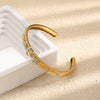 Wholesale Women's Stainless Steel 18K Gold Electroplated Star And Moon Geometric Bracelet