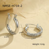 Wholesale Women's Stainless Steel 18K Gold Plated Geometric Fashion Niche Light Luxury Earrings