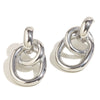 Wholesale Women's Stainless Steel 18K Gold Plated Geometric French O Shaped Winding Electroplated Earrings