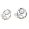 Wholesale Women's Stainless Steel 18K Gold Plated Geometric Petal Earrings With Electroplating For Fashionable Style