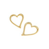 Wholesale Women's Stainless Steel 18K Gold Plated Heart Geometric Fashion Earrings