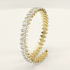 Wholesale Women's 316L Stainless Steel 18K Gold Vacuum Plated Geometric Diamond Bracelet