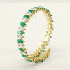 Wholesale Women's 316L Stainless Steel 18K Gold Vacuum Plated Geometric Diamond Bracelet