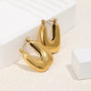 Wholesale Women's Stainless Steel 18K Goldplated Ushaped Electroplated Ear Clip Earrings Jewelry