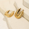 Wholesale Women's Stainless Steel 18K Goldplated Ushaped Electroplated Ear Clip Earrings Jewelry