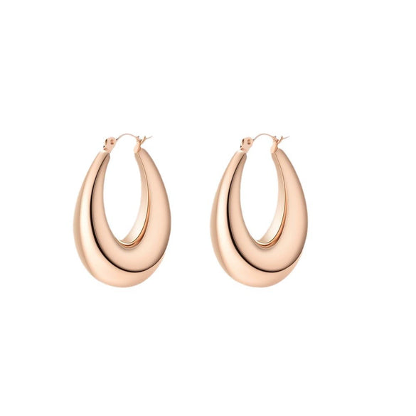 Wholesale Women's Stainless Steel 18K Vacuum Goldplated Geometric Earrings