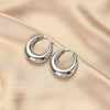 Wholesale Women's Stainless Steel 18K Vacuum Goldplated Geometric Earrings