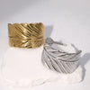 Wholesale Women's Stainless Steel Leaf Bracelet With 18K Gold Electroplating