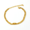Wholesale Women's Stainless Steel Leaf Pattern Feather Foot Chain
