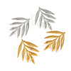 Wholesale Women's Stainless Steel Leaf Stud Earrings With Geometric Pattern Electroplated Personality Forest Style Nonfading Waterproof