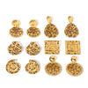 Wholesale Women's Stainless Steel Leopard Geometric Earrings With 18K Vacuum Plated In Furnace Vintage Niche Jewelry