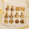 Wholesale Women's Stainless Steel Leopard Geometric Earrings With 18K Vacuum Plated In Furnace Vintage Niche Jewelry