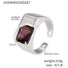 Wholesale Women's 316L Stainless Steel Light Luxury Geometric Inlay Ring With Electroplating