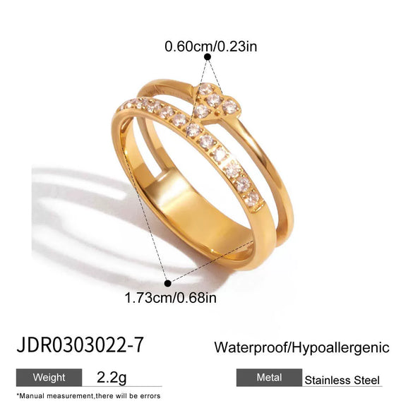 Wholesale Women's Stainless Steel Love Bracelet With Geometric Shape Electroplated Light Luxury High End Sense