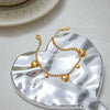 Wholesale Women's Stainless Steel Love Bracelet With Geometric Shape Electroplated Light Luxury High End Sense