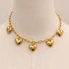Wholesale Women's Stainless Steel Love Heart Shape Pendant Necklace With Electroplating Treatment