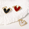 Wholesale Women's Stainless Steel Love Heartd Light Luxury Ring With Electroplating