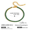 Wholesale Women's Stainless Steel Love Zircon Bracelet Geometric Pattern Electroplated Light Luxury High End Jewelry