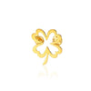 Wholesale Women's Stainless Steel Minimalist Four Leaf Clover Electroplating Brooch For Suit And Sweater