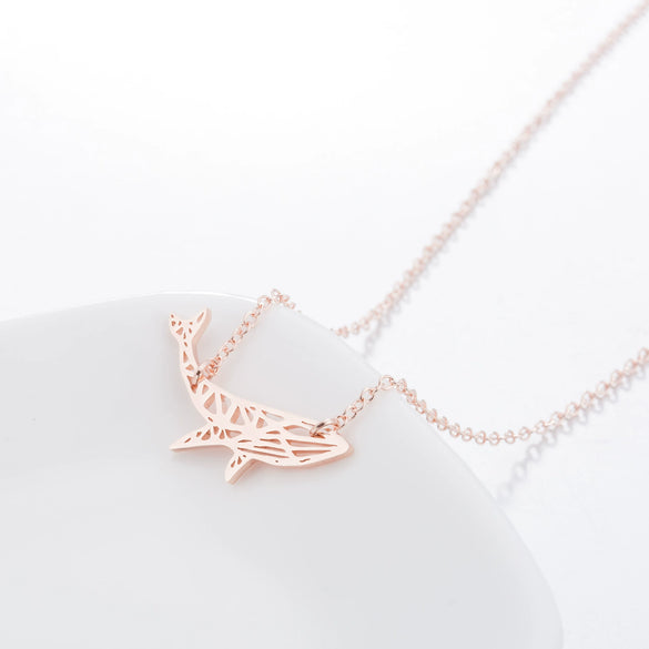 Wholesale Women's Stainless Steel Ochain Necklace With Simple Style And Marine Animal Pattern